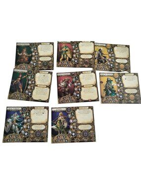 Descent Journeys in The Dark 2nd Ed 8 Replacement Hero Cards Dungeons Dragons